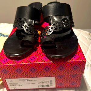 Tory Burch Miller heeled sandal black size 11